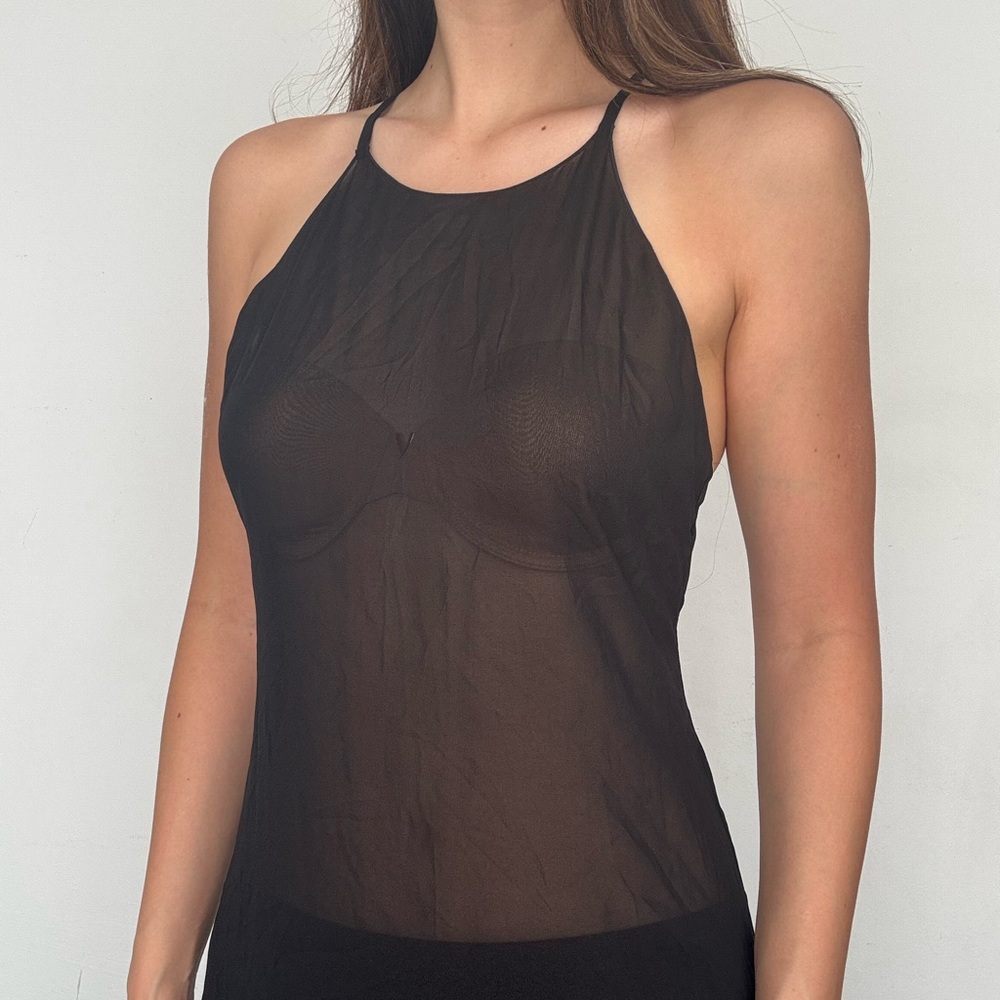 Missoni Black Silk Column Slip Dress
